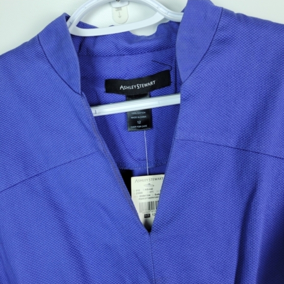 Ashley Stewart 100% Cotton Dress With Full Skirt Sz 12 NWOT - Picture 5 of 15